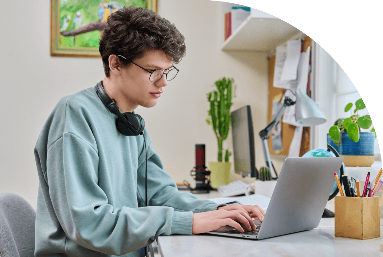Student using TutorGym